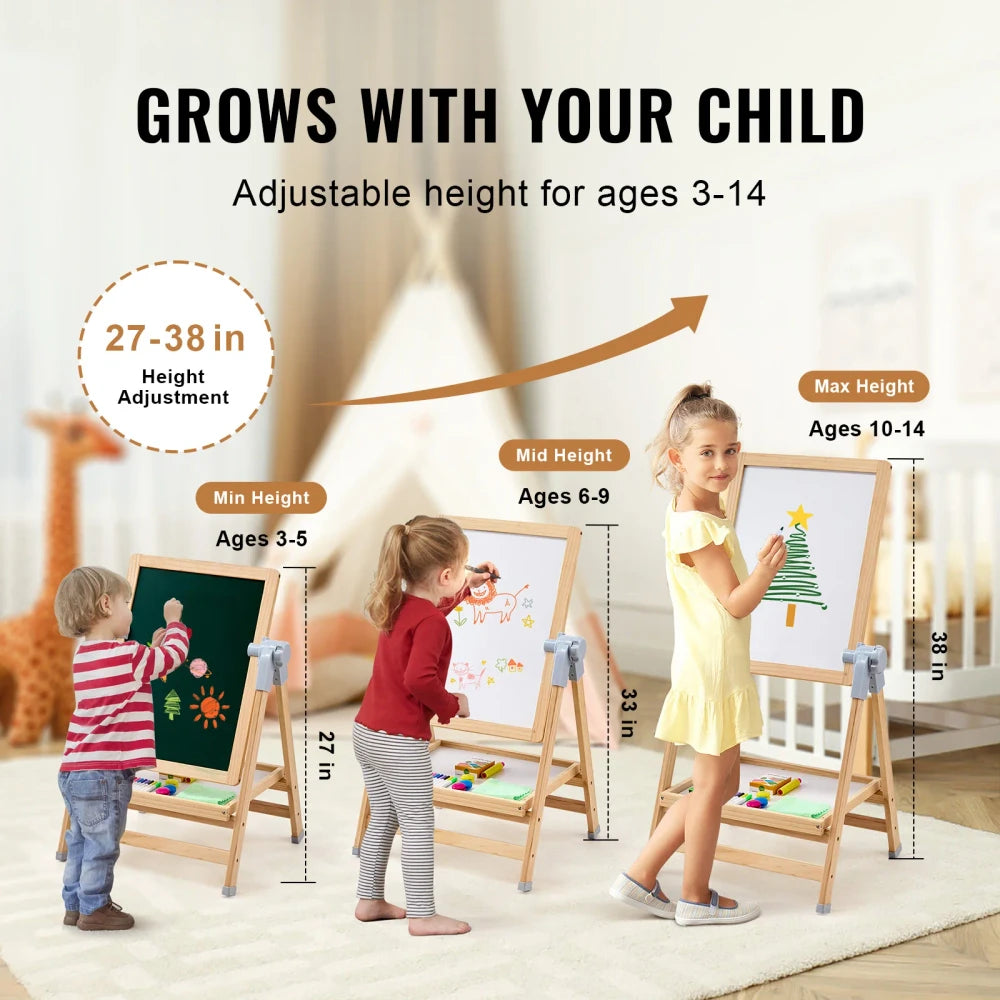 Wooden Standing Magnetic Art Easel