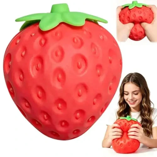 Giant Strawberry Squeeze Toy